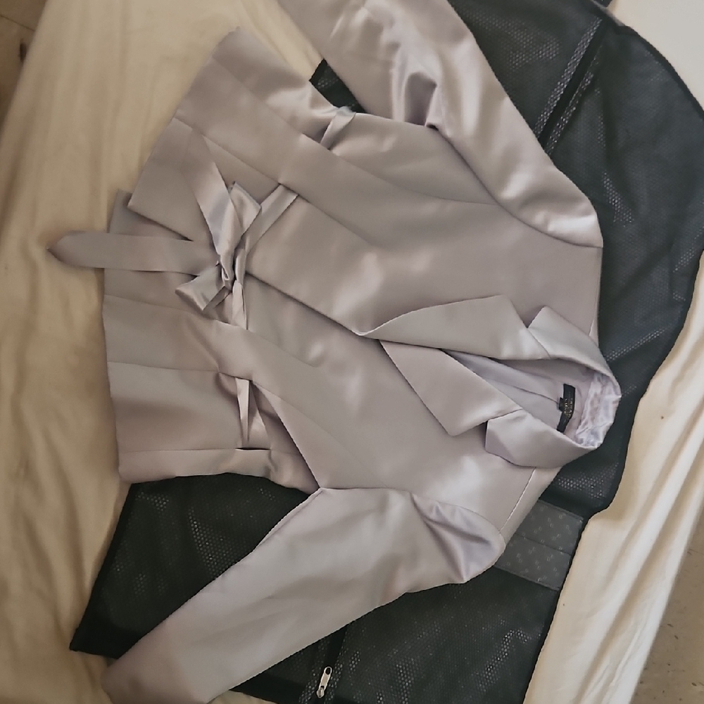 Silver Suit Top, and Matching Skirt